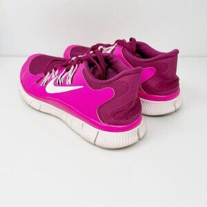 Nike Womens Free 5.0 Plus 580591-616 Pink Running Shoes Sneakers Size